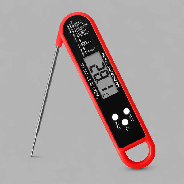 Digital Grilltermometer med Vikbar Mätsond